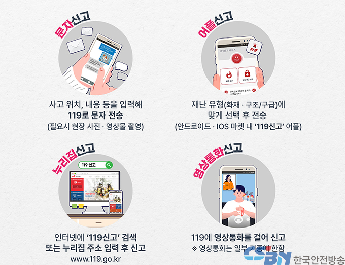 태풍으로 119 신고 폭주 예상…“비긴급신고는 문자·앱 등 이용” 요청